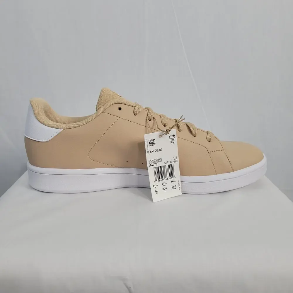 NWOB Adidas Urban Court Lace Up Sneakers men's sz 12 Magic Beige Sportswear